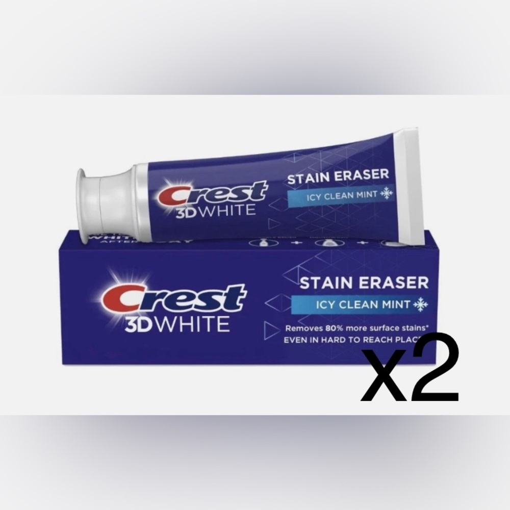 🆕 2-Pack Crest 3D White Toothpaste
